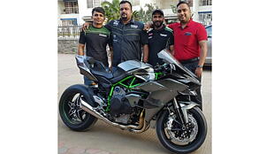 India's only Kawasaki Ninja H2R delivered!