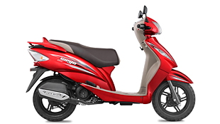 tvs scooty on road price