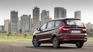 Maruti Suzuki Ertiga Left Rear Three Quarter Maruti Suzuki Ertiga Left Rear Three Quarter