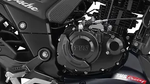 TVS Apache RTR 180 Engine From Right