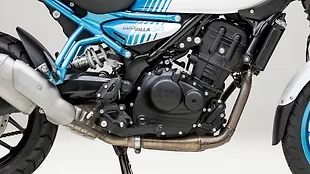 Royal Enfield Guerrilla 450 Engine From Right