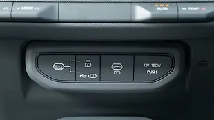 Kia Syros USB Port/AUX/Power Socket/Wireless Charging