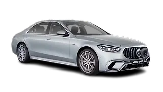 मर्सिडीज़ बेंज़ AMG S 63 E परफ़ॉर्मेंस ठीक सामने तीन चौथाई