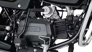 Hero Splendor Plus Flex Fuel Engine From Right