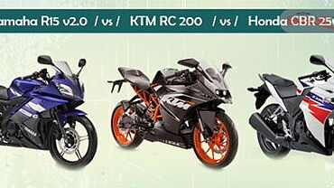 KTM RC200 Vs Yamaha R15 Vs Honda CBR250R