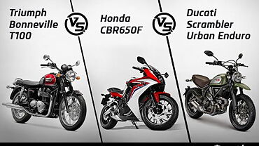 Honda CBR650F vs Triumph Bonneville vs Ducati Scrambler: Spec comparison
