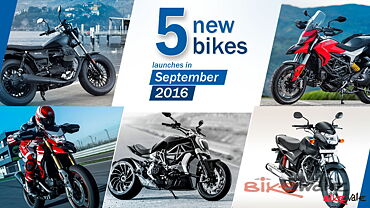 5 new bikes to be launched in September 2016