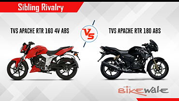 TVS Apache RTR 160 4V ABS vs TVS Apache RTR 180 ABS – Sibling Rivalry