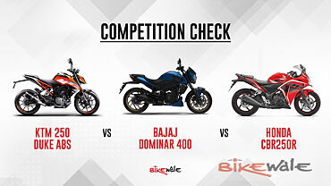 KTM 250 Duke ABS vs Bajaj Dominar 400 vs Honda CBR250R – Competition Check