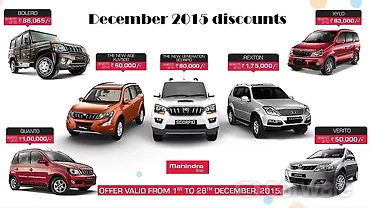 Mahindra offering huge discounts across their portfolio