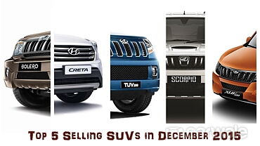 Top 5 Bestselling SUVs in December 2015