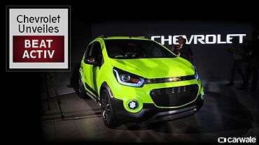 Chevrolet unveils the Beat Activ compact crossover at the 2016 Auto Expo