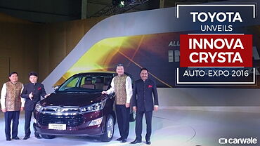 New Toyota Innova Crysta unveiled at 2016 Auto Expo