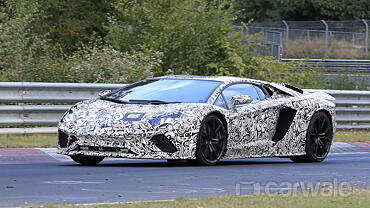 Lamborghini Aventador facelift caught testing - CarWale