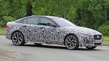 Jaguar spied testing the SVR version of XE