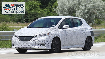 Second generation Nissan Leaf spied testing