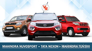 Tata Nexon vs. Mahindra TUV300 vs. Mahindra NuvoSport