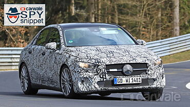 Mercedes A-Class sedan caught testing again