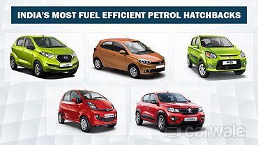 India S Top 5 Fuel Efficient Petrol Hatchbacks Carwale