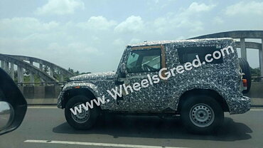 2020 Mahindra Thar With A Hard Top Spied Testing Once Again