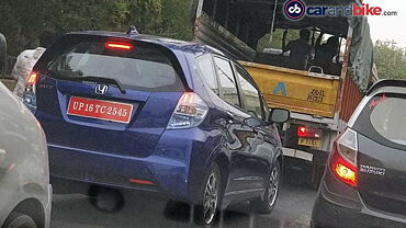 Honda Jazz EV spied testing in India