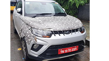 Mahindra KUV100 Electric spotted testing again