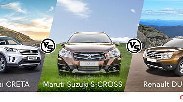 Maruti Suzuki S-Cross vs Hyundai Creta vs Renault Duster