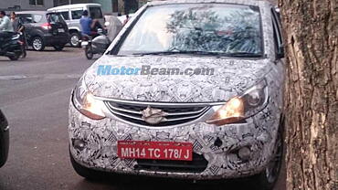 Tata Zest spotted testing under camouflage again