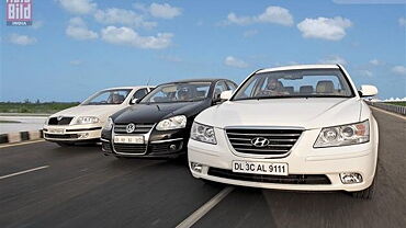 Hyundai Sonata Transform vs Skoda Laura vs VW Jetta