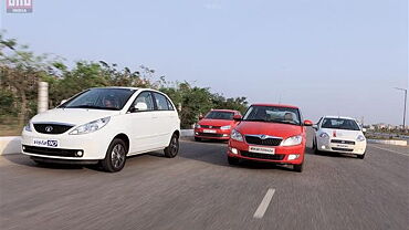 Fiat Punto Vs Skoda Fabia Vs Tata Indica Vista Vs Volkswagen Polo