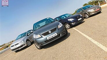 Fiat Linea VS Hyundai Verna Transform VS Maruti Suzuki SX4 VS VW Vento