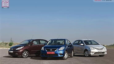 Nissan Sunny VS Tata Indigo Manza VS Toyota Etios