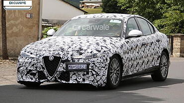 Lower spec variant of Alfa Romero Giulia spotted on test