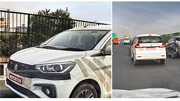 New Maruti Suzuki Ertiga facelift spotted testing ahead of launch