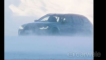 First-ever BMW M3 Touring teased playing in the snow