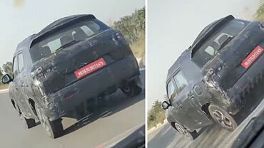 2022 Maruti Suzuki Vitara Brezza spotted testing with new alloy wheels