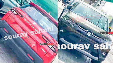 2022 Maruti Suzuki Brezza new dual-tone colour spied at dealer stockyard