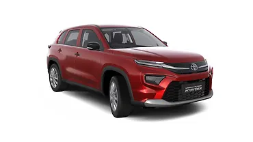 टोयोटा अर्बन क्रूज़र हायराइडर ठीक सामने तीन चौथाई