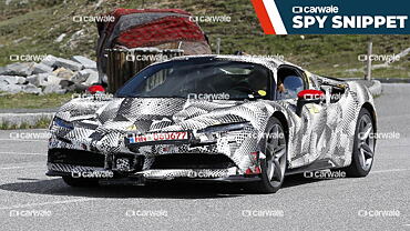 Ferrari SF90 VS continues testing; spotted in the mountains