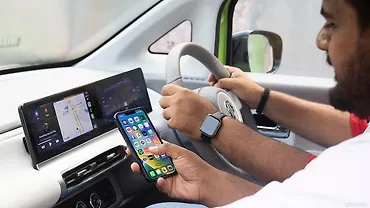 एमजी कॉमेट ईवी इंफोटेनमेंट सिस्टम