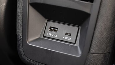 Tata Curvv Rear Row Charging Point