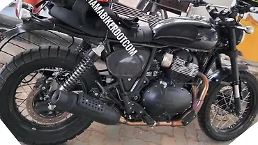 Royal Enfield Sherpa 650 scrambler new spy shots! - BikeWale Royal Enfield Sherpa 650 Scrambler New Spy Shots! - Bikewale