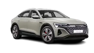 ऑडी Q8 स्पोर्टबैक ई-ट्रॉन ठीक सामने तीन चौथाई