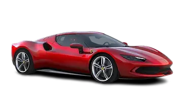 फ़रारी 296 जीटीबी ठीक सामने तीन चौथाई