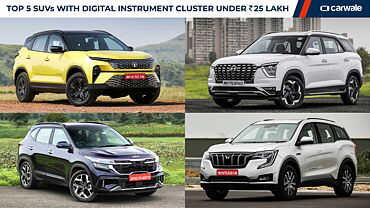 Top 5 SUVs with digital instrument cluster under Rs. 25 lakh