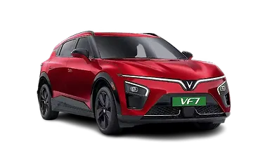 विनफ़ास्ट VF 7 ठीक सामने तीन चौथाई