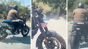 Upcoming Royal Enfield Roadster 450 spied testing