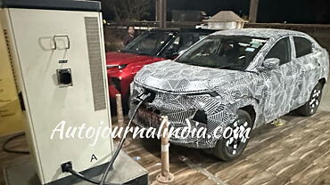 Tata Curvv EV spied at charging station; launch soon