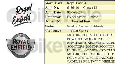 New Royal Enfield logo trademark filed!