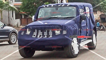 Production-ready Mahindra Thar five-door spotted in multiple colours
